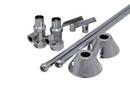 Sink 5/8 in x 3/8 in. x 12 in. Supply Kit in Chrome Plated