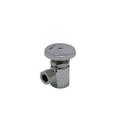 PROFLO® Chrome Plated Male x OD Compression Knob Angle Supply Stop Valve in Chrome Plated 