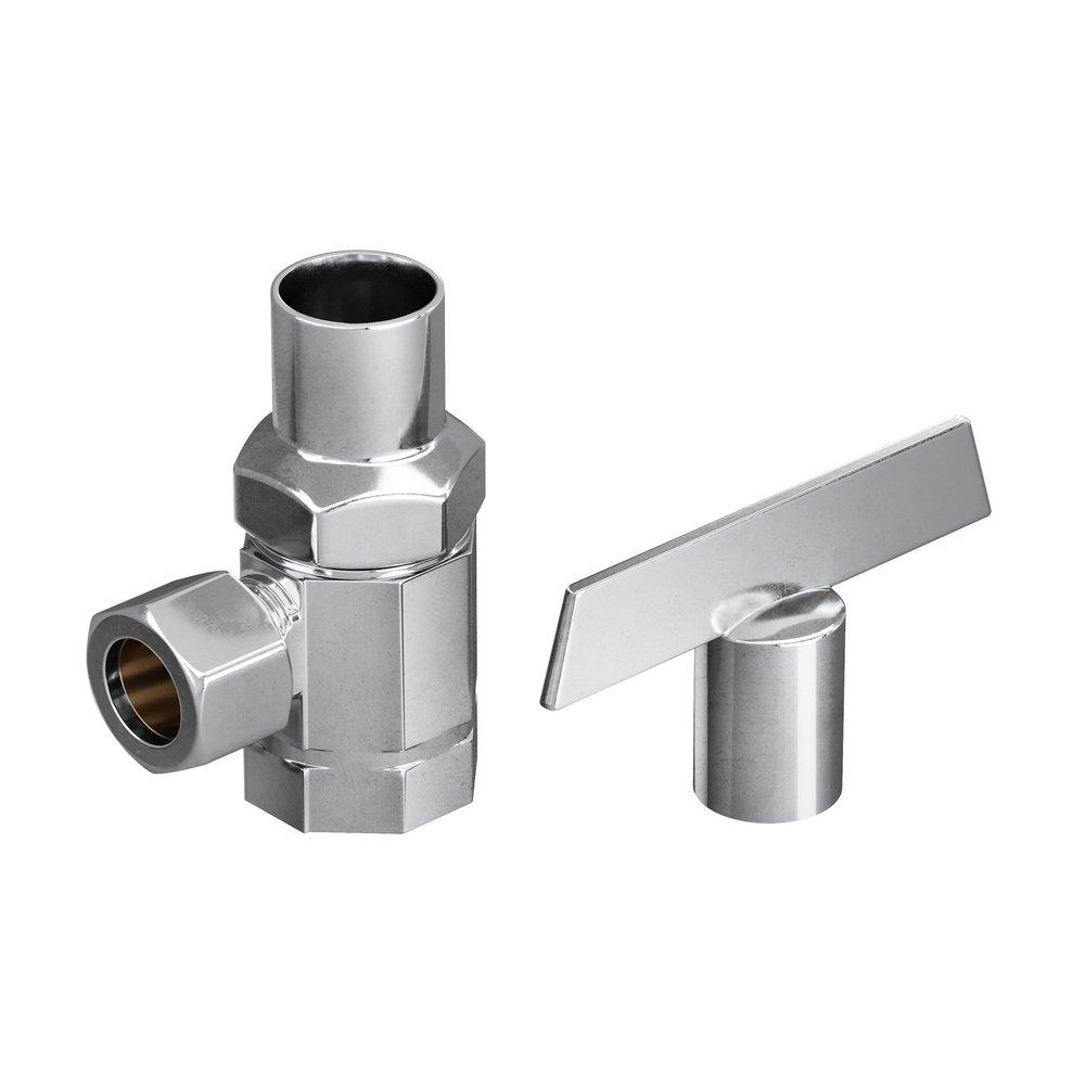 PROFLO&reg; Chrome Plated Male x OD Compression Loose Key Angle Supply Stop Valve in Chrome Plated 