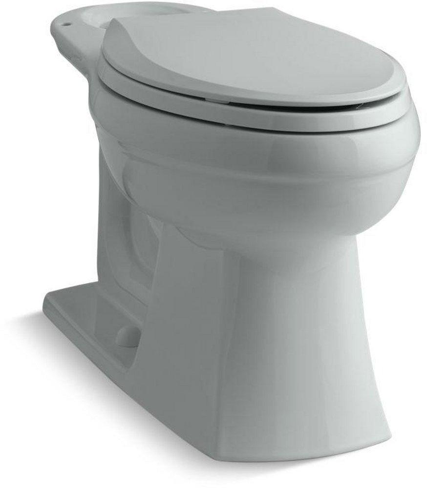 KOHLER 1.6 gpf Elongated Comfort Height Toilet Bowl in Ice Grey Ferguson