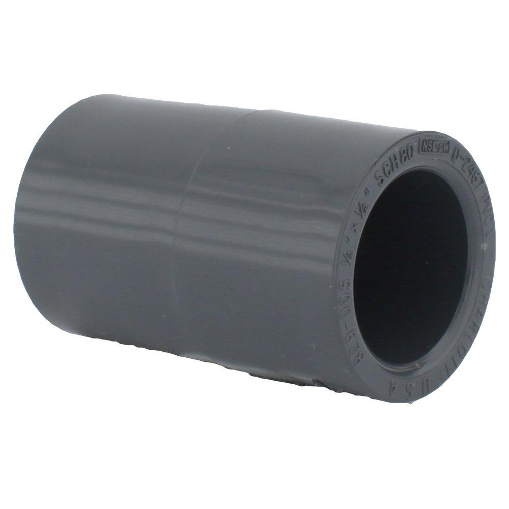 Dark Grey PVC Schedule 80 Coupling 