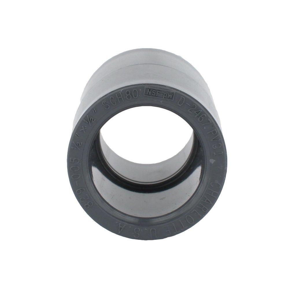 Dark Grey PVC Schedule 80 Coupling 