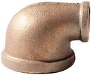 1/2 x 1/4 in. FNPT 125# Reducing Schedule 40 Domestic Brass 90 Degree Elbow