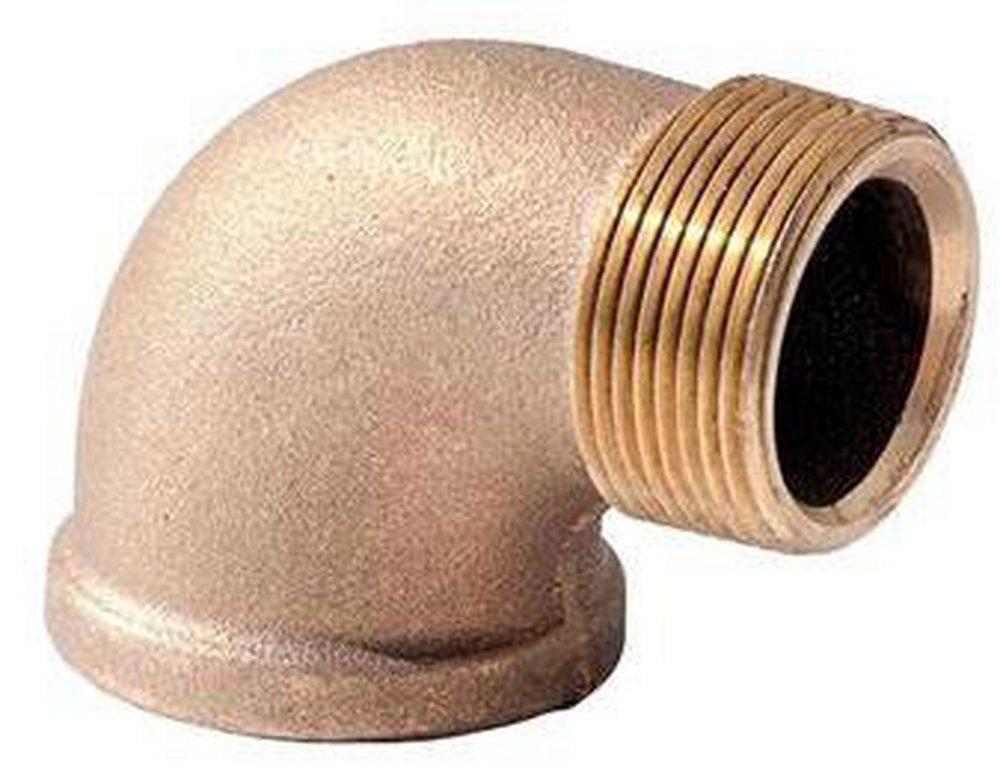 MNPT x FNPT 125# Schedule 40 Standard Domestic Brass 90 Degree Elbow 