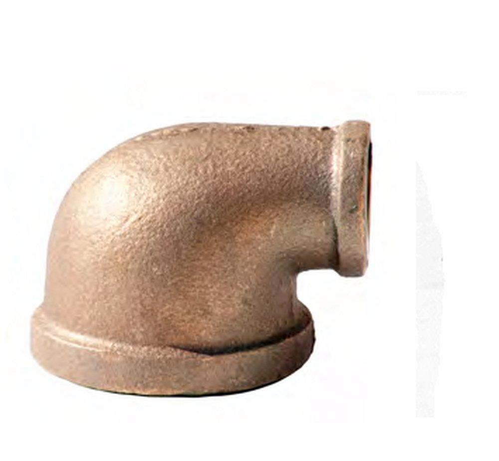 FNPT 125# Reducing Schedule 40 Domestic Brass 90 Degree Elbow 
