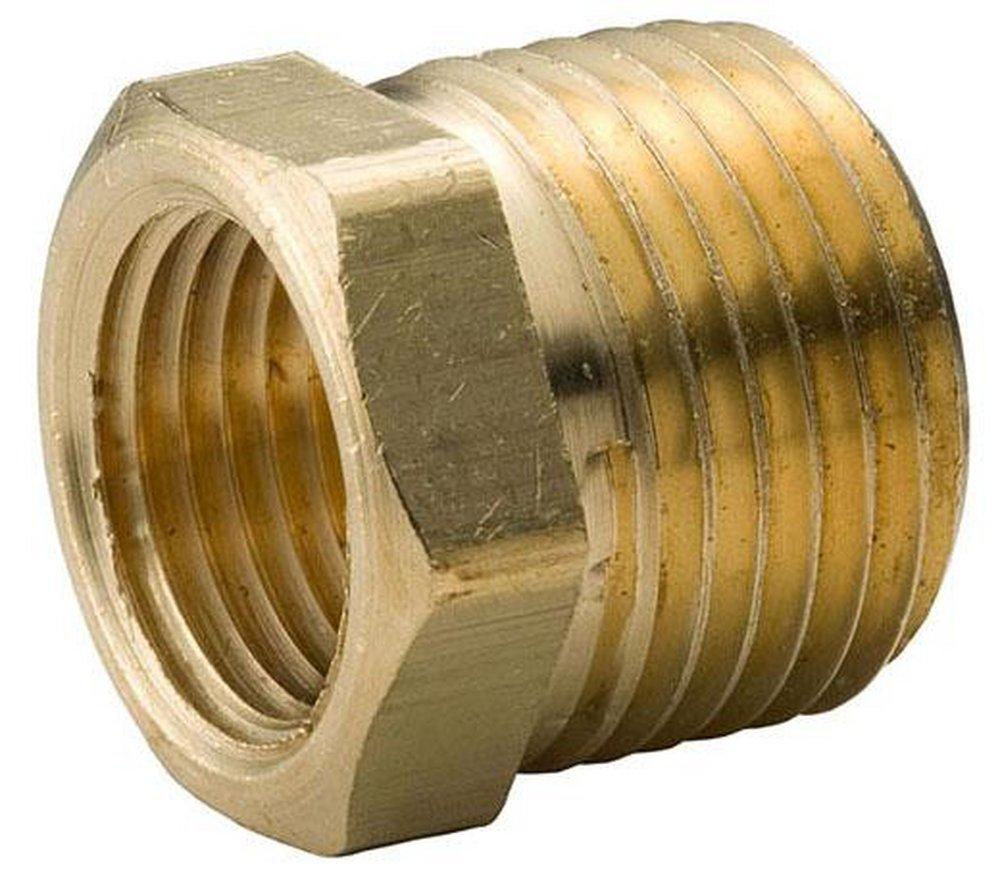 MNPT x FNPT Brass Reducing Hex Head Barstock Bushing 