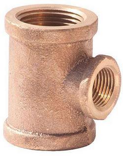 2 x 2 x 1 in. FNPT 125# Brass Reducing Tee