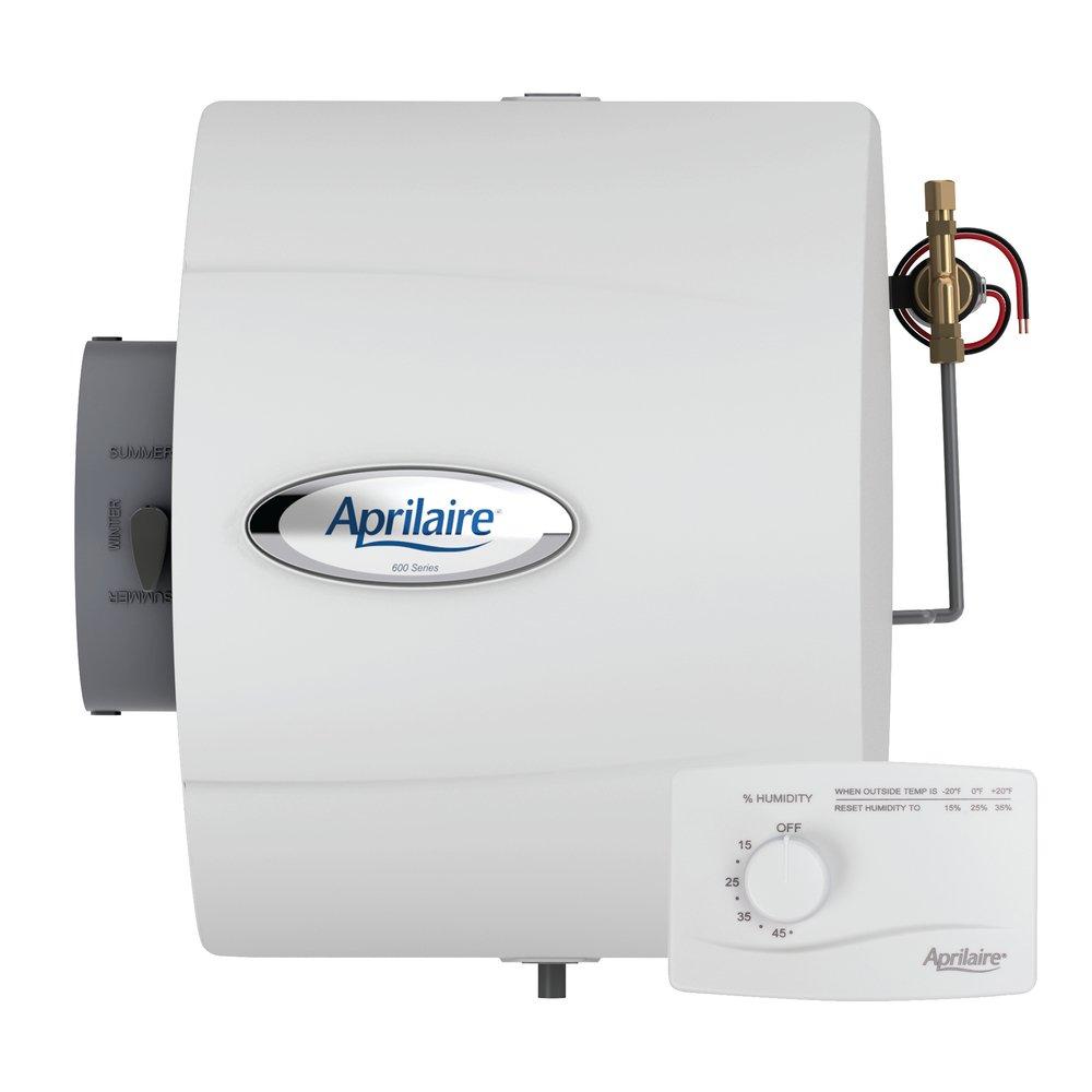 AprilAire Grey Drainless Large Manual Bypass Humidifier 