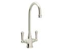 Perrin & Rowe Polished Nickel Two Lever Handle Bar Faucet