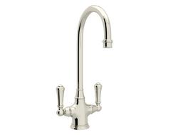 Two Handle Bar Faucet in Polished Nickel