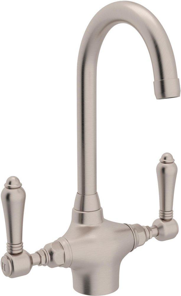 ROHL&reg; Satin Nickel Two Handle Lever Bar Faucet 