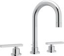 Deckmount Widespread Bathroom Sink Faucet with Double Lever Handl in Polished Chrome
