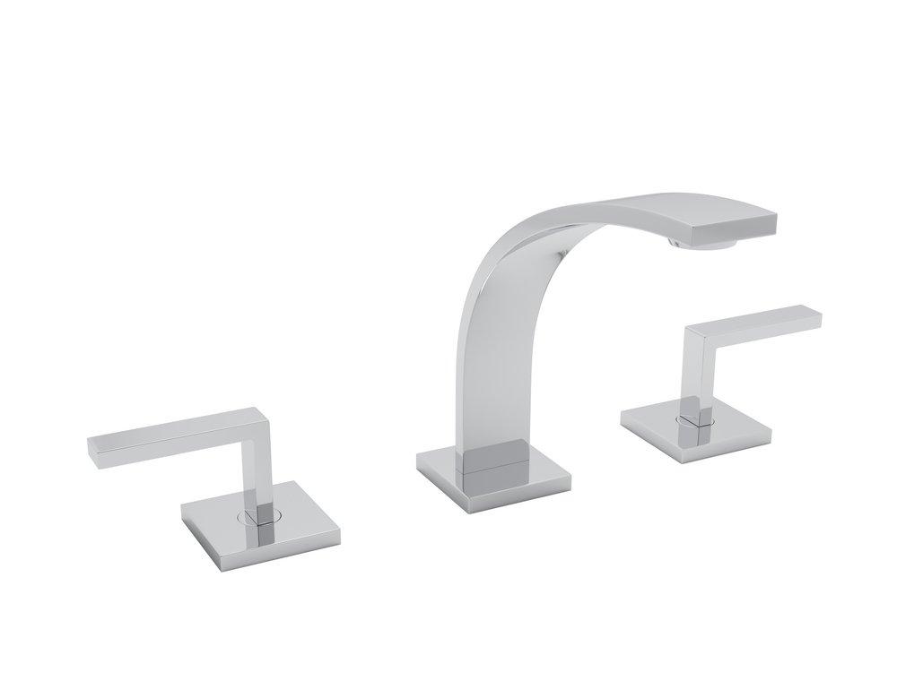 ROHL® Polished Chrome Two Handle Widespread Bathroom Sink Faucet 