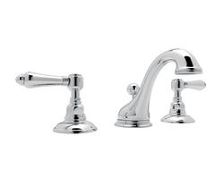 Two Handle Widespread Bathroom Sink Faucet in Polished Chrome