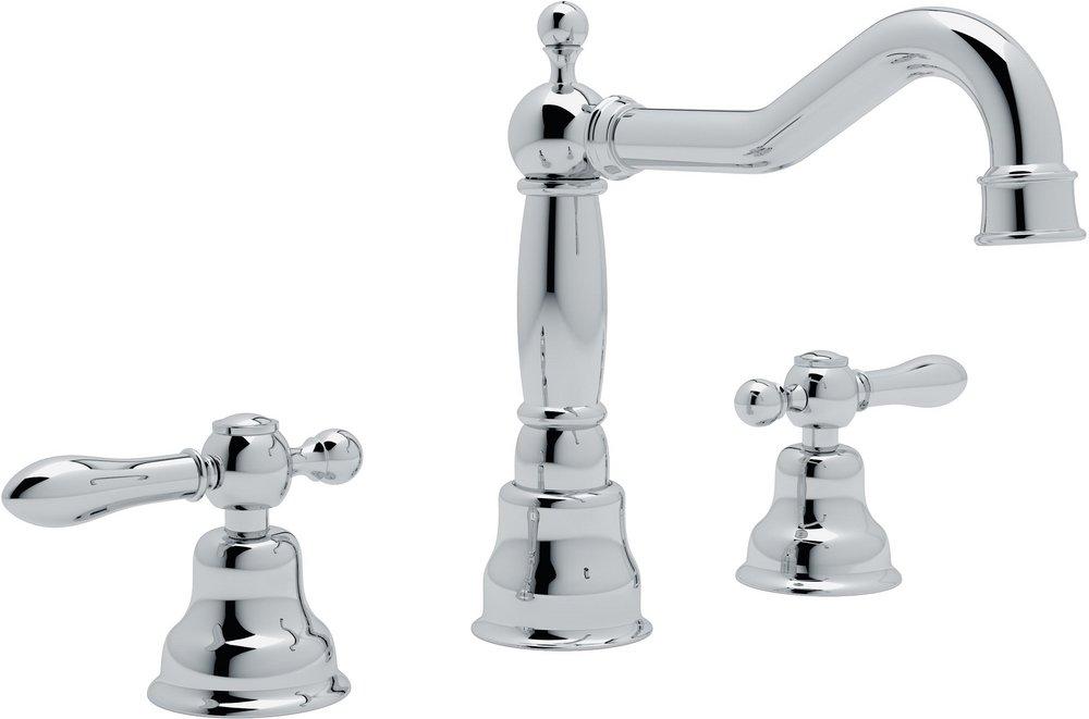 ROHL&reg; Polished Chrome Two Handle Widespread Bathroom Sink Faucet 