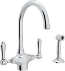 ROHL® Polished Chrome Two Handle Kitchen Faucet 