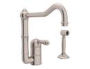 ROHL&reg; Satin Nickel Single Handle Kitchen Faucet 