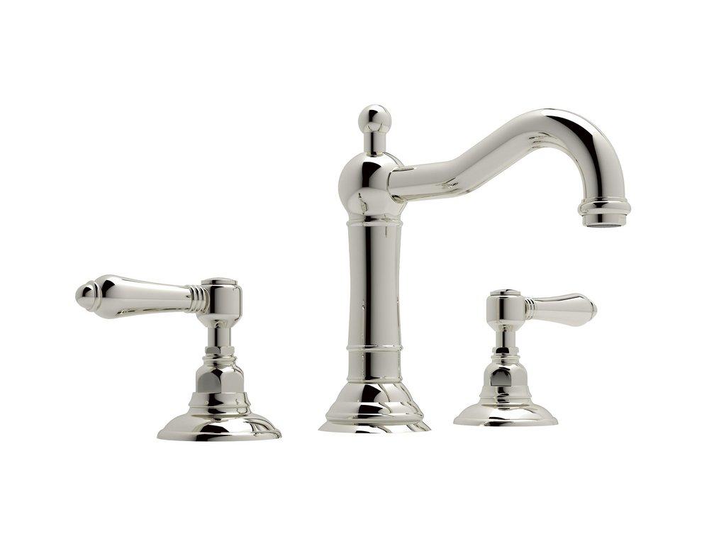 ROHL&reg; Polished Nickel Two Handle Widespread Bathroom Sink Faucet 