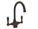 Two Handle Kitchen Faucet in Tuscan Brass