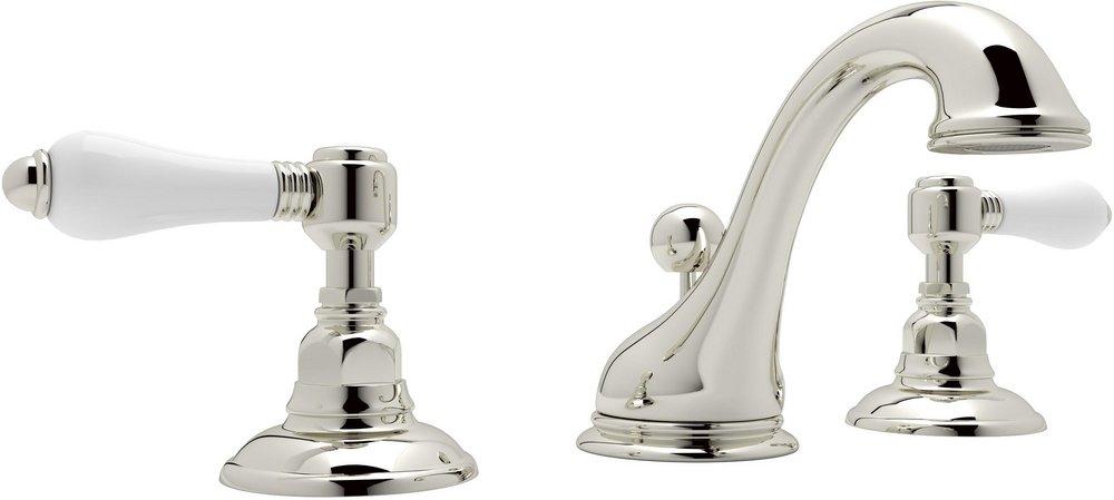 ROHL&reg; Polished Nickel Two Handle Widespread Bathroom Sink Faucet 