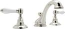 Two Handle Widespread Bathroom Sink Faucet in Polished Nickel