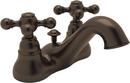 Bathroom Sink Faucet with Double Cross Handle in Tuscan Brass