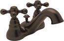 ROHL&reg; Tuscan Brass Bathroom Sink Faucet with Double Cross Handle 