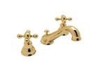 Two Handle Widespread Bathroom Sink Faucet in Inca Brass