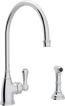 Perrin & Rowe&reg; Polished Chrome Single Handle Kitchen Faucet 