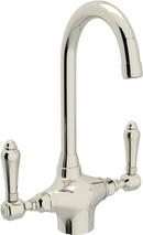 Two Handle Bar Faucet in Polished Nickel