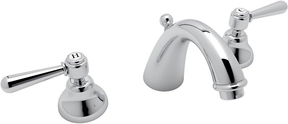 ROHL&reg; Polished Chrome Two Handle Widespread Bathroom Sink Faucet 