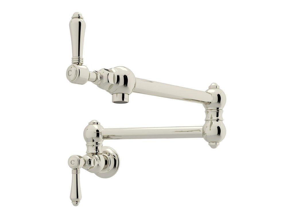 ROHL&reg; Polished Nickel Two Handle Lever Handle Pot Filler 