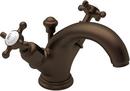 Bathroom Sink Faucet with Double Cross Handle in English Bronze