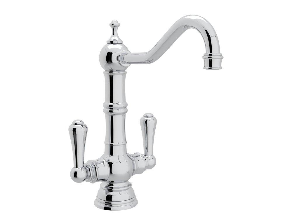 Perrin & Rowe&reg; Polished Chrome Two Handle Bar Faucet 