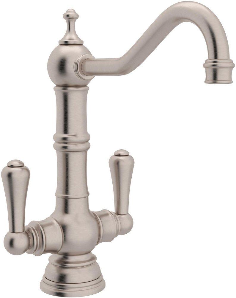 Perrin & Rowe&reg; Satin Nickel Two Handle Bar Faucet 
