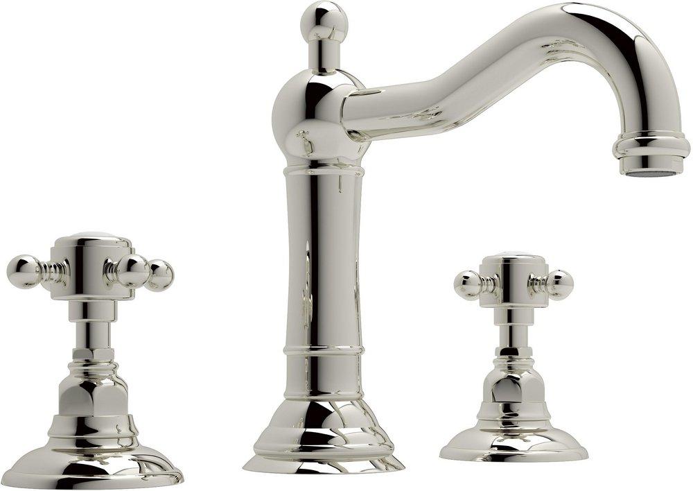 ROHL&reg; Polished Nickel Two Handle Widespread Bathroom Sink Faucet 