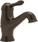 Deckmount Bathroom Sink Faucet with Single Metal Lever Handle in Tuscan Brass