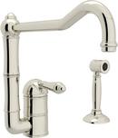 ROHL&reg; Polished Nickel Single Handle Kitchen Faucet 