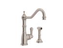 Perrin & Rowe Satin Nickel Single Handle Kitchen Faucet 