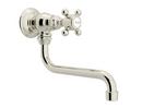 Pot Filler Faucet with Single 5-Spoke Cross Handle in Polished Nickel