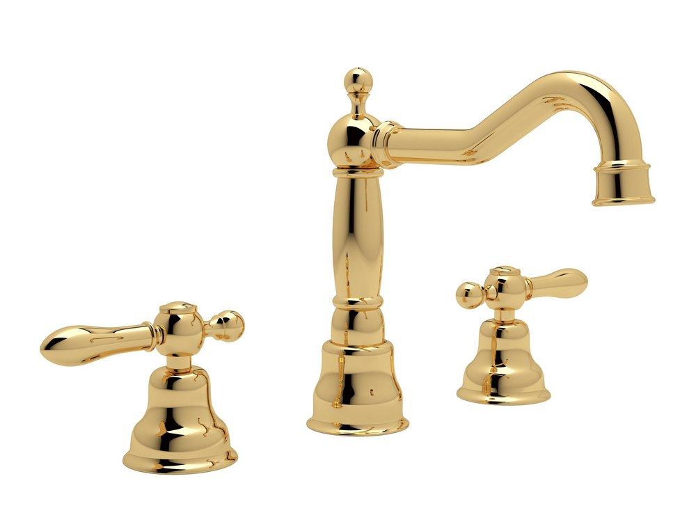 ROHL&reg; Inca Brass Two Handle Widespread Bathroom Sink Faucet 