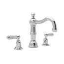 Perrin & Rowe Polished Chrome Two Handle Widespread Bathroom Sink Faucet 