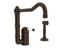 ROHL&reg; Tuscan Brass Single Handle Kitchen Faucet 