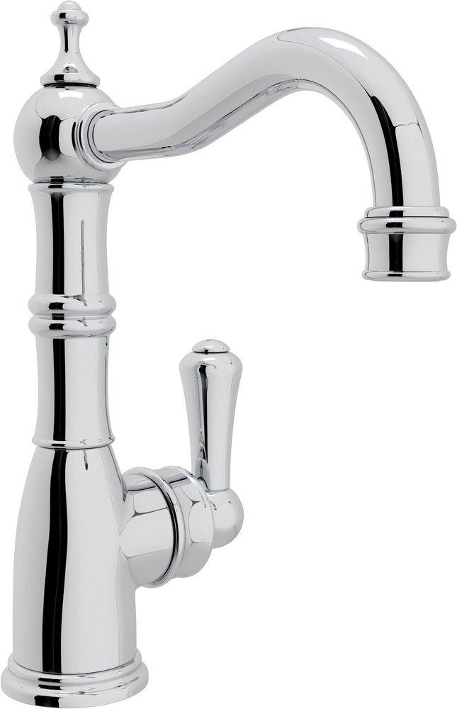 Perrin & Rowe Polished Chrome Single Handle Lever Bar Faucet 