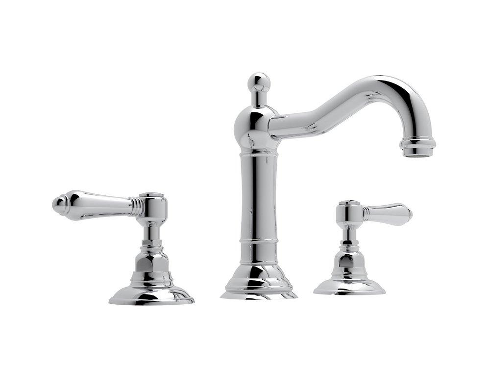 ROHL® Polished Chrome Two Handle Widespread Bathroom Sink Faucet 