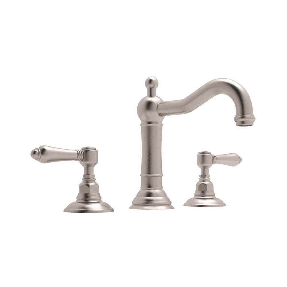 ROHL&reg; Satin Nickel Two Handle Widespread Bathroom Sink Faucet 