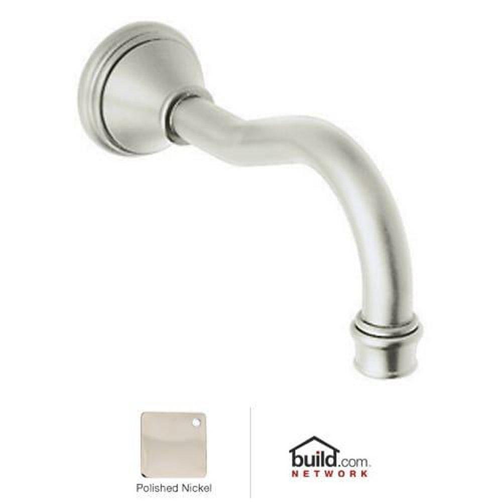 Perrin & Rowe&reg; Polished Nickel Two Handle Widespread Bathroom Sink Faucet Lever Handle 