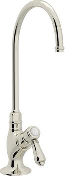 Single Handle Lever Handle Water Filter Faucet in Polished Nickel