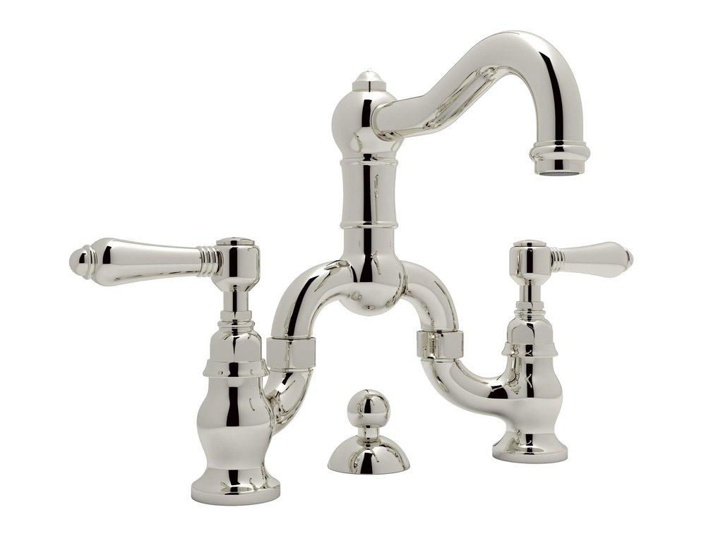 ROHL&reg; Polished Nickel Two Handle Bathroom Sink Faucet 
