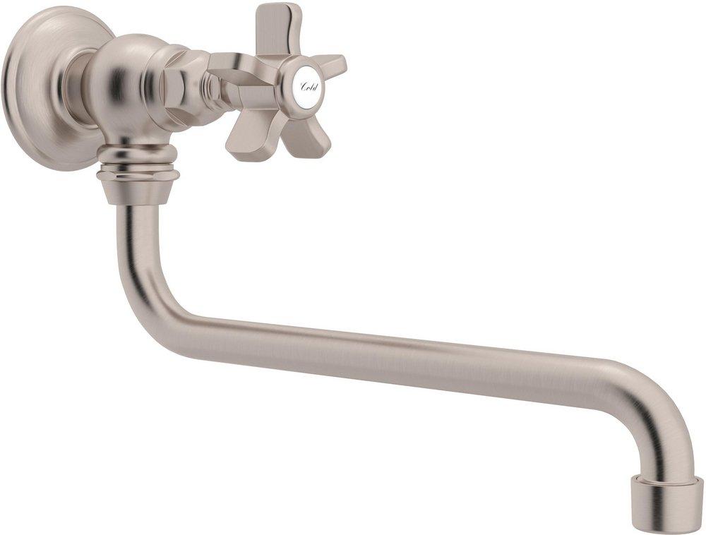 ROHL&reg; Satin Nickel Single Handle Cross Handle Pot Filler 